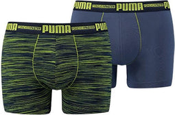 PUMA heren space dye 2P blauw & geel
