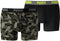 PUMA Hyper Camo Boxershort - 2-pack - Zwart/Grijs - Maat S