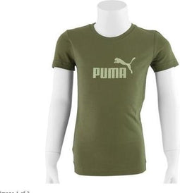 Puma Large Logo Tee - Sportshirt - Kinderen - Maat 164 - Burnt Olive