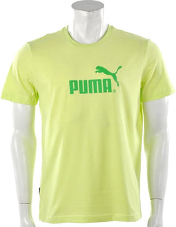 Puma - Large No. Logo Tee - Heren T-shirt - XL - Geel