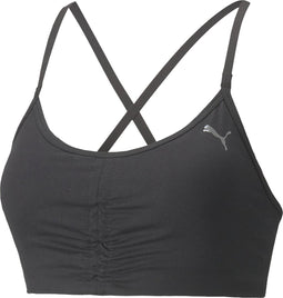 PUMA LOW IMPACT STUDIO FOUNDATION BRA Dames Sportbeha - Zwart - Maat M