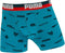 Puma multilogo and stripe print boxer 2p - Sportonderbroek - Kinderen - blue danube - 140