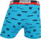 Puma multilogo and stripe print boxer 2p - Sportonderbroek - Kinderen - blue danube - 140