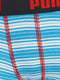 Puma multilogo and stripe print boxer 2p - Sportonderbroek - Kinderen - blue danube - 140