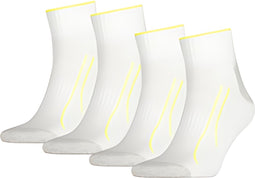 Puma Performance 2 paar Quarter Training Sportsokken Hardloopsokken - Maat 43-46 - Unisex - wit