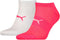 Puma - Performance Train Light 2-Pack - Unisex Sportsok - 43 - 46 - Wit/Roze