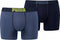 PUMA Rebel Placed Print Boxershort - 2-pack - Blauw - Maat XL