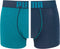 PUMA Rebel Placed Print Boxershort - 2-pack - Zeegroen/Blauw - Maat L