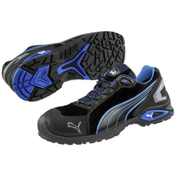 PUMA Rio Black Low 642750-42 Veiligheidsschoenen S3 Schoenmaat (EU): 42 Zwart, Blauw 1 stuk(s)