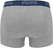 PUMA Rugby Stripe YD Boxerhosrt - 2-pack - Grijs/Blauw - Maat M