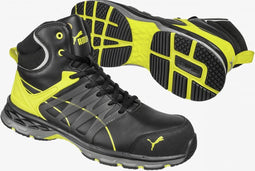 Puma Safety Velocity 2.0 Yellow Hoog S3 633880 - Zwart/Geel - 46