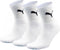Puma short crew 3p unisex - Sportsokken - Volwassenen - white - 43-46