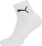 Puma short crew 3p unisex - Sportsokken - Volwassenen - white - 43-46