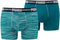 PUMA Space Dye Boxershort - 2-pack - Zeegroen - Maat L