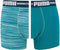 PUMA Space Dye Boxershort - 2-pack - Zeegroen - Maat L