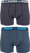 PUMA Stripe Design 0103 Boxershort - 2-pack - Blauw - Maat S