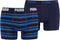 PUMA Stripe Design 1515 Boxershort - 2-pack - Blauw - Maat L