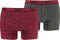 PUMA Stripe Design 1515 Boxershort - 2-pack - Rood - Maat M