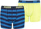 Puma - Stripe Print Boxer 2 pack - Ondergoed - 140 - Blauw/Groen