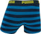 Puma - Stripe Print Boxer 2 pack - Ondergoed - 140 - Blauw/Groen