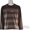 Puma - Striped Large Logo LS Tee - Bracken Brown - Maat 164