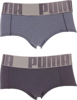 Puma - Yarn Dyed Mini-Stripe - Grijs - Dames - maat XS