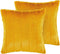 PUMILA - Sierkussen set van 2 - Geel - 45 x 45 cm - Polyester
