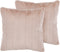PUMILA - Sierkussen set van 2 - Roze - 45 x 45 cm - Polyester