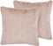 PUMILA - Sierkussen set van 2 - Roze - 45 x 45 cm - Polyester