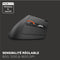 Mobility Lab ML314259 - Draadloze Ergonomische Muis - Bluetooth en 2,4GHz - Zwart