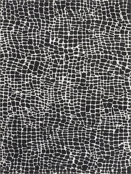 PUNGE - Vloerkleed - Zwart/Wit - 300 x 400 cm - Polyester