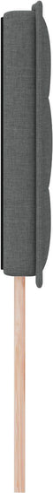 vidaXL - Hoofdbord - met - Lijnen - in - Donkergrijs - - - 140 - cm - Stof