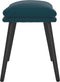 vidaXL - Voetenbank - 45x29,5x35 - cm - fluweel - blauw