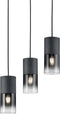TRIO ROBIN - Hanglamp - 3 lichtpunten - Zwart mat (excl. 3x E27 28W)