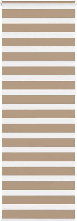 vidaXL - Zebra - Blind - 70x230 - cm - stofbreedte - 65,9 - cm - polyester - zandbruin