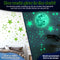 JUST23 Glow in the dark stickers - Muurstickers sterrenhemel - 442 stuks - Kinderen (442 stuks)