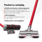 Puppyoo T12 Home Steelstofzuiger Draadloos met Handstofzuiger - HEPA 12 - Rood