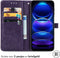 iMoshion Hoesje Geschikt voor Xiaomi Redmi Note 12 Hoesje Met Pasjeshouder - iMoshion Mandala Bookcase - Paars