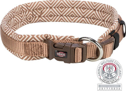Trixie Halsband Hond Boho Extra Breed Met Ruit Karamel