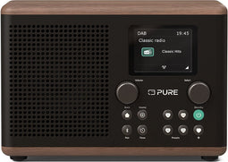 Pure Classic H4 Draagbaar Digitaal Zwart, Hout