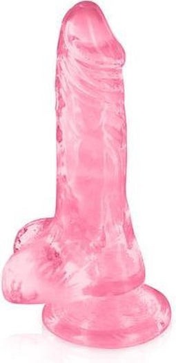 Pure Jelly XS - Realistische Dildo met Ballen - 13 x 2.5cm - Roze