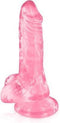 Pure Jelly XS - Realistische Dildo met Ballen - 13 x 2.5cm - Roze