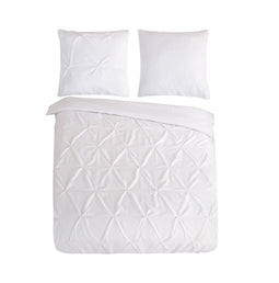 Pure Luxury Dekbedovertrek Pompon - Microvezel - Wit 240x220cm