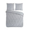 Pure Luxury Dekbedovertrek Pompon - Microvezel - Zilver 140x220cm