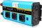 Pure Sine Omvormer 3000W / 6000W -Spanningsomvormer - met 3 Europese stopcontacten en 4 USB-poorten