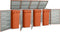 vidaXL - Containerberging - dubbel - 138x77,5x112,5 - cm - roestvrij - staal