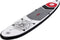PURE4FUN SUP Board - Opblaasbaar Paddle Board - Complete Set - Met Pomp / Draagtas / Verstelbare Peddel / Enkelkoord / Reparatiekit - Max. 100KG - 305x71cm - Kompas