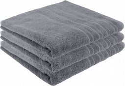 Pure4u Luxe Hotel Handdoek - Antraciet - 3 stuks - 70x140cm - 550 g/m2