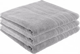 Pure4u Luxe Hotel Handdoek - Grijs - 3 stuks - 70x140cm - 550 g/m2