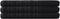 Pure4u Luxe Hotel Handdoek - Zwart - 3 stuks - 70x140cm - 550 g/m2